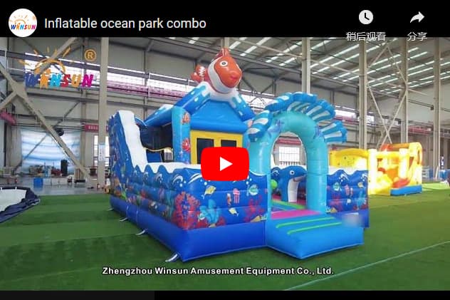 commercial Inflatable Ocean Park Combo