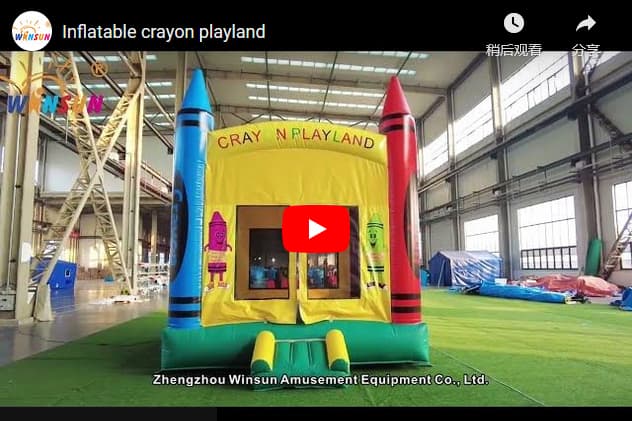 Inflatable Crayon Playland