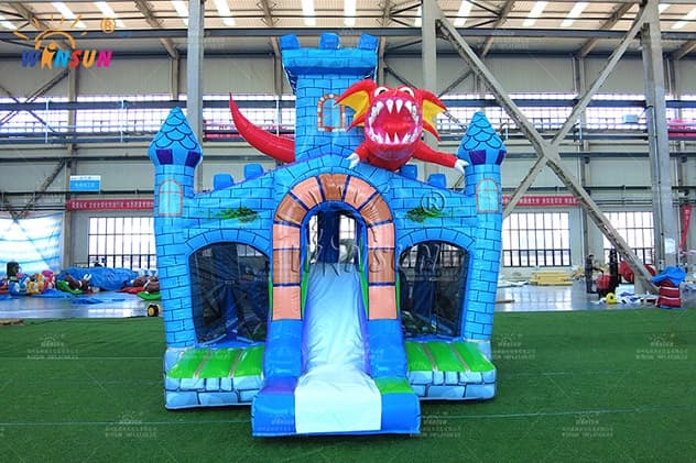 commercial inflatable combo jumping castle slide