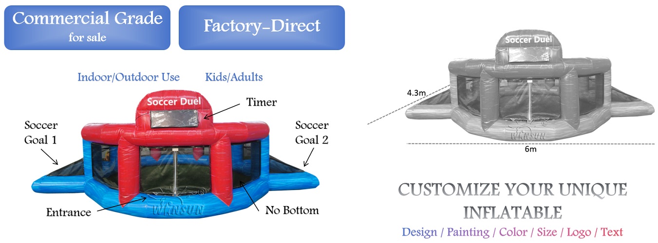 inflatable Soccer Duel Game Field for sale