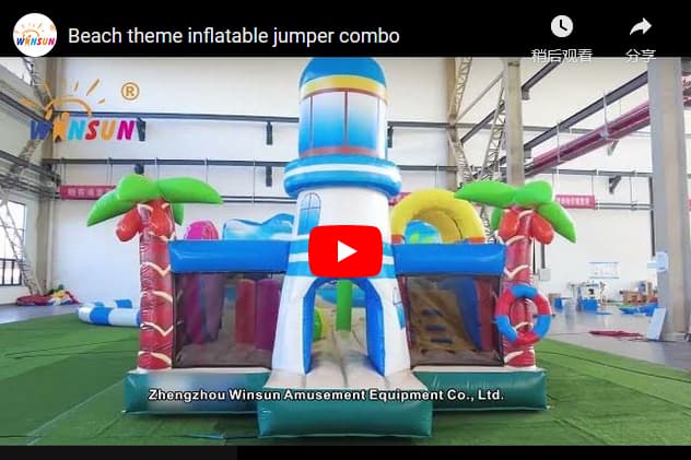 Beach Theme Inflatable Jumper Combo for sale