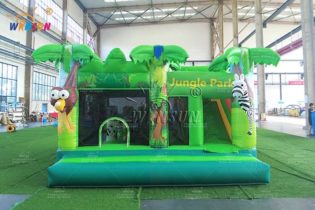 jungle theme inflatable jumping combo for sale