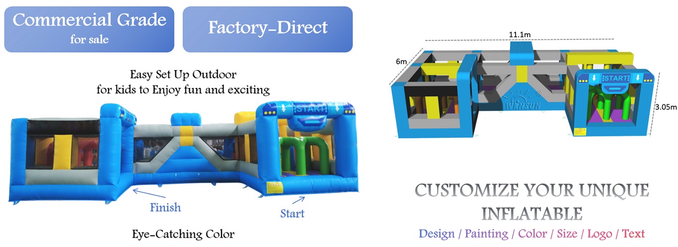 outdoor Inflatable Obstacle Course for sale