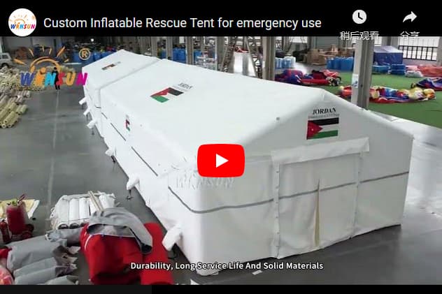 Custom Inflatable Rescue Tent for Emergency Use