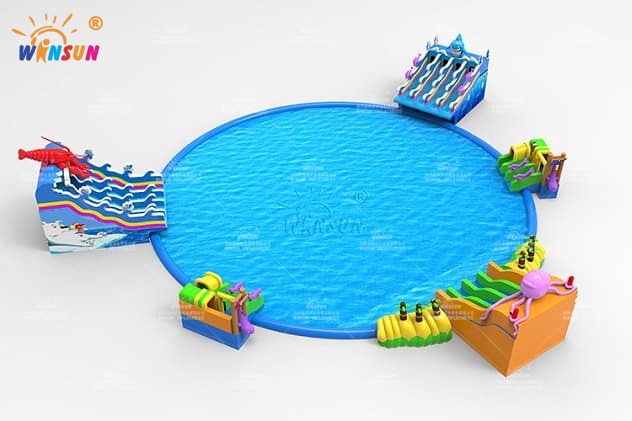 cheap inflatable water park