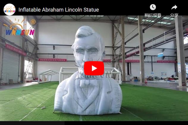 Inflatable Abraham Lincoln Statue