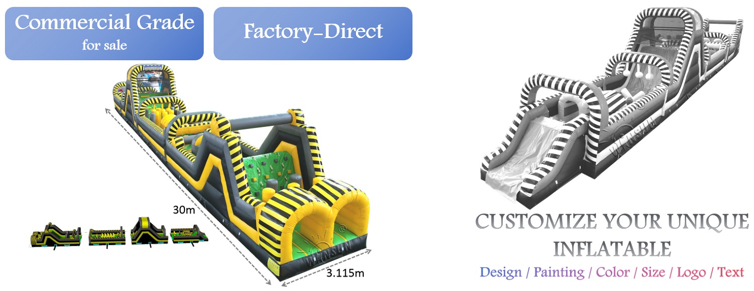 Inflatable Toxic Rush Obstacle Course