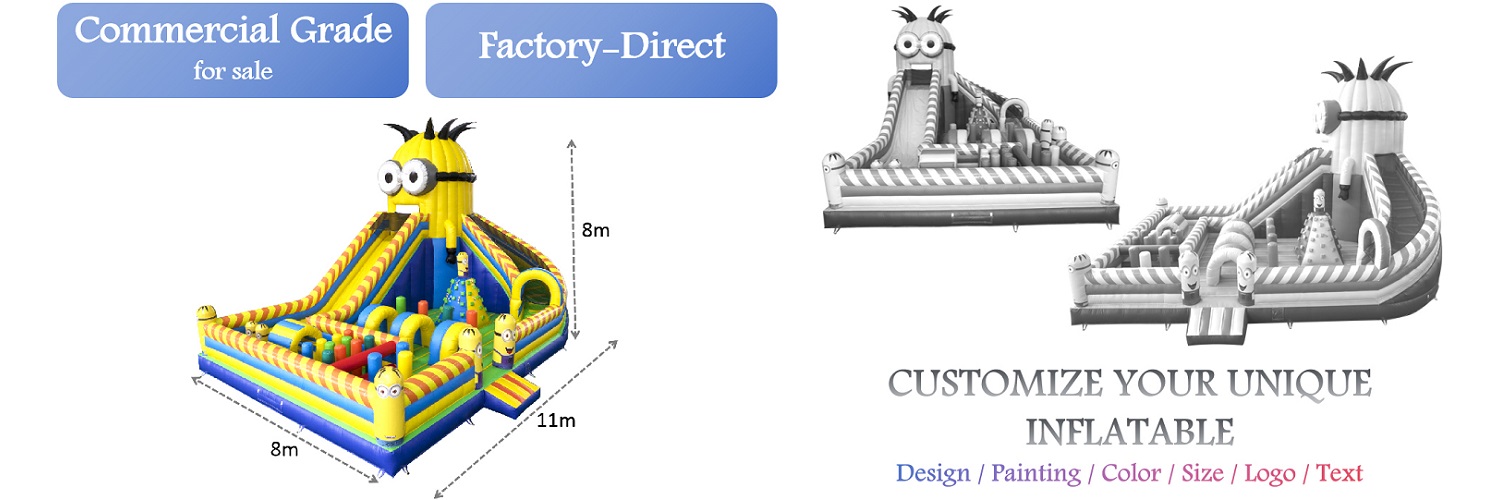 Minions Inflatable Obstacle Course Playground