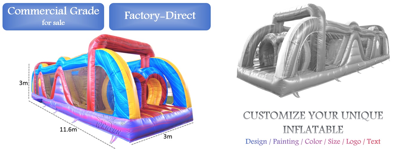 Obstacle Course Marble Inflatable outdoor for sale