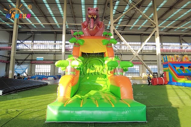 commercial custom climbing tower Dinosaur dry slide