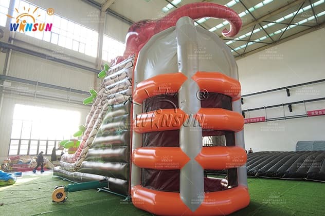 outdoor custom climbing tower Dinosaur dry slide