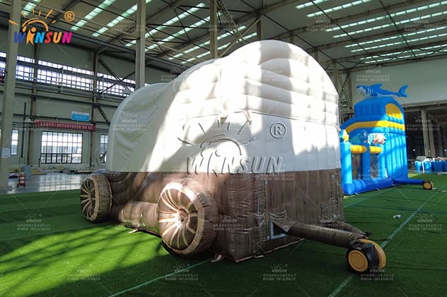 wholesale custom inflatable slide with sun cover