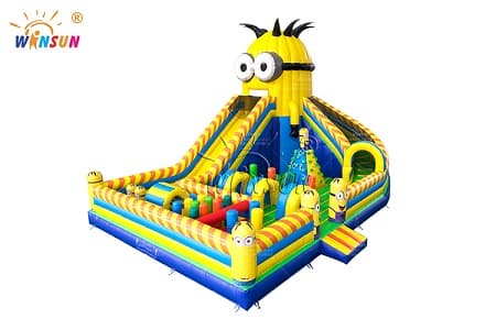 WSL-177 Minions Inflatable Obstacle Course Playground