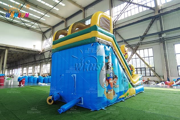 indoor pirate theme inflatable dual lane slide