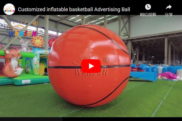 Inflatable Basketball Balloon for Outdoor Advertising