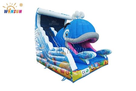 WSS-353 Fun Inflatable Whale Slide