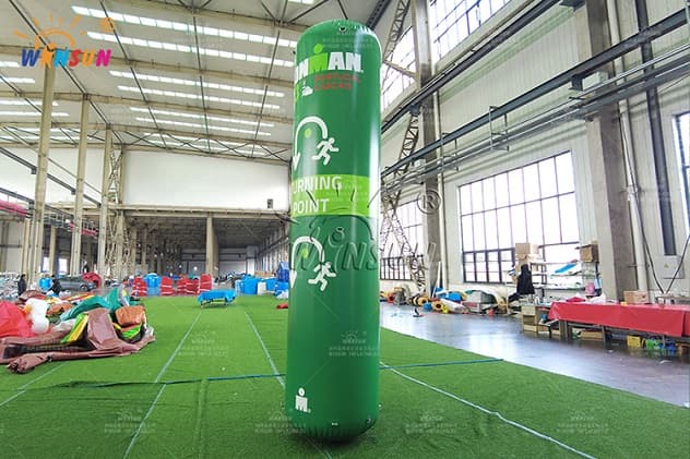 Inflatable columns personalized with logo