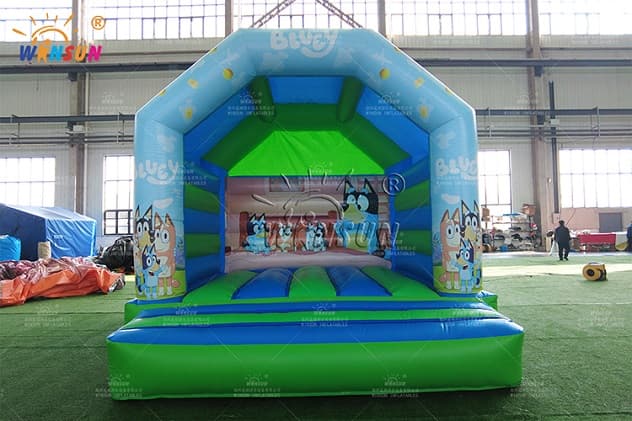 bluey themed inflatable bounce house