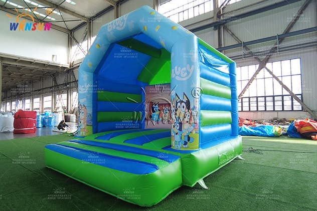 bluey themed inflatable bounce house