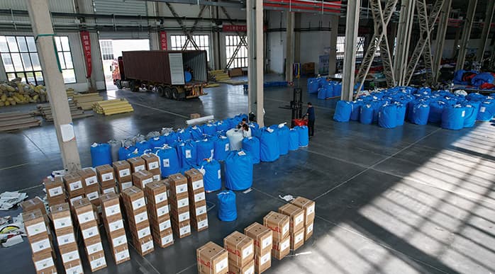 European clients have ordered an impressive dozen containers of inflatable products!