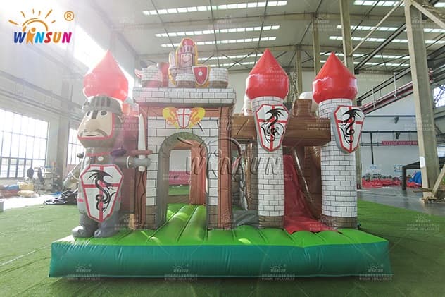 inflatable jumping castle knight combo for sale