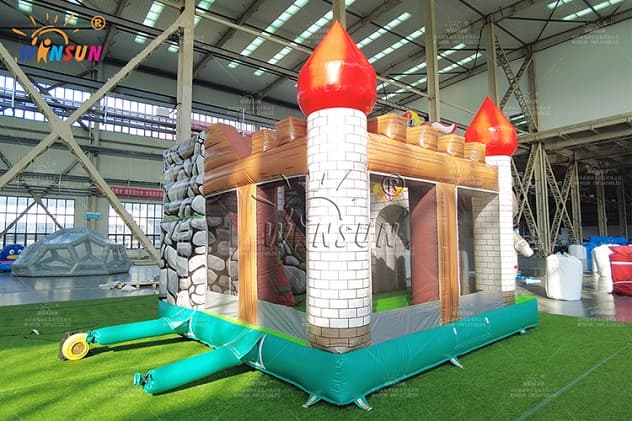 adults inflatable jumping castle knight combo