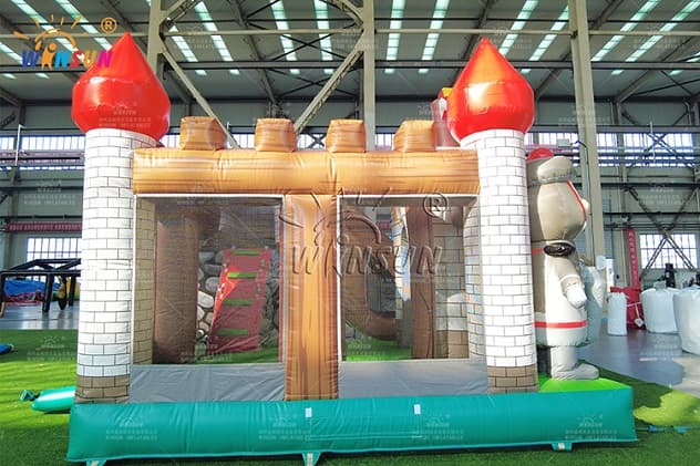 cheap inflatable jumping castle knight combo price