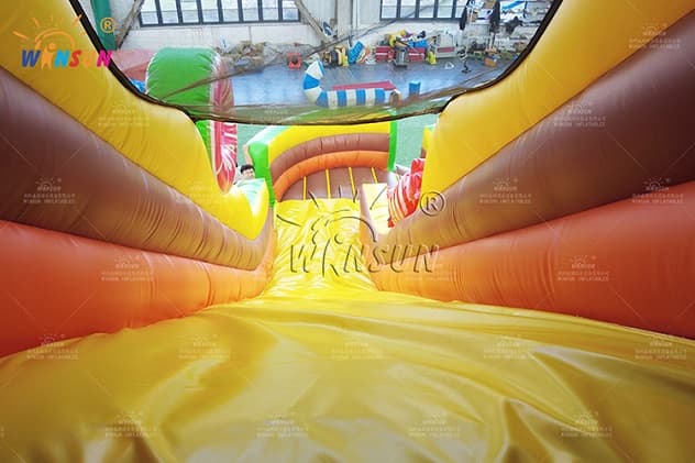 giant candy monster dry inflatable slide for sale