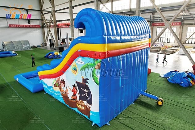 pirate bounce house with slide