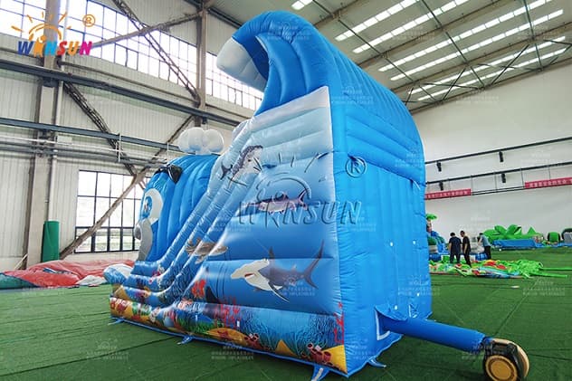 wally whale commercial inflatable slide