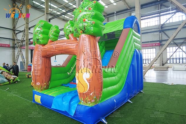 Outdoor inflatable slide