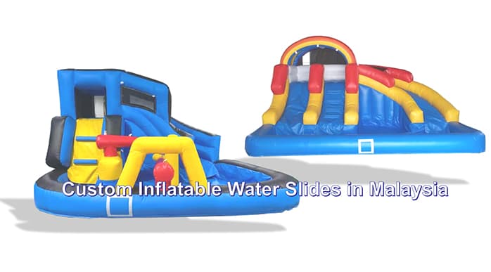 Custom Inflatable Water Slides with Pools in Malaysia!