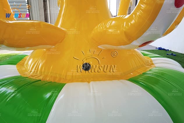 Airtight octopus rotation inflatable ride for kids