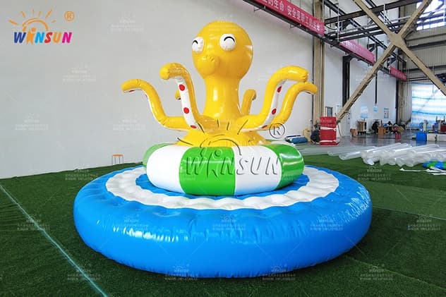 Pop up Inflatable octopus rotation ride