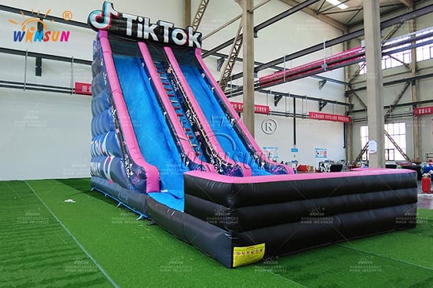 TikTok Inflatable Water Slide Dual lane