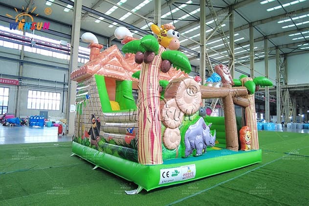 inflatable jungle paradise combo