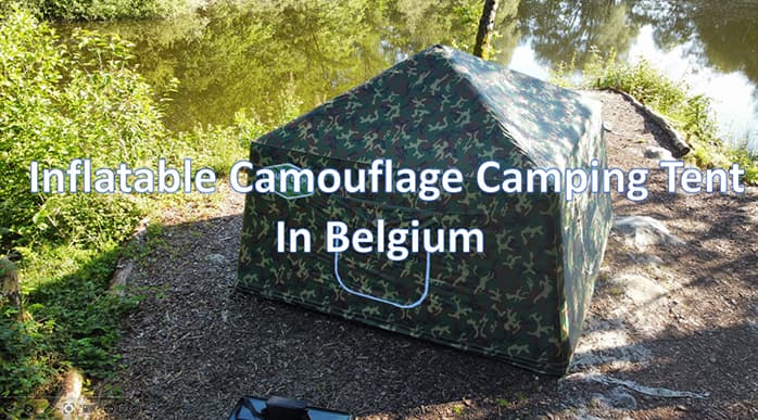 Inflatable Camouflage Camping Tent In Belgium!