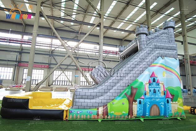 Ancient castle inflatable water slide for sale