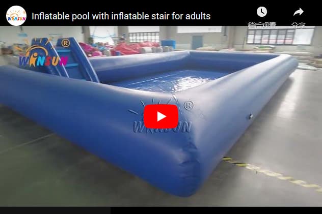 Customized Inflatable Pool with Inflatable Stair