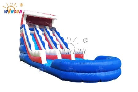 WSS-565 Red White and Blue Inflatable Ocean Water Slide