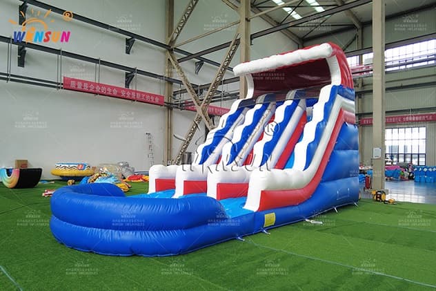 Double Slide Inflatable water slide