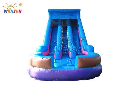 WSS-568 Inflatable Double Water Slide with Pool