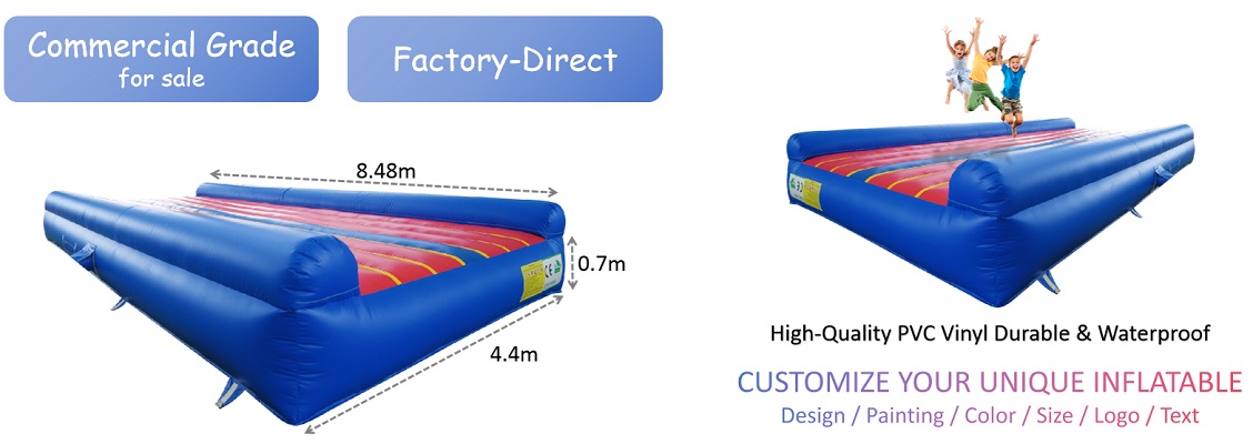 Indoor Continuous inflatable bounce mat for sale