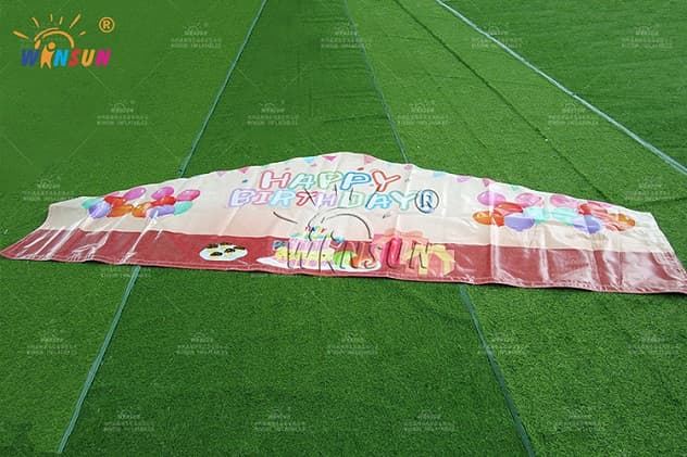 Inflatable Bouncy castle with removable banner