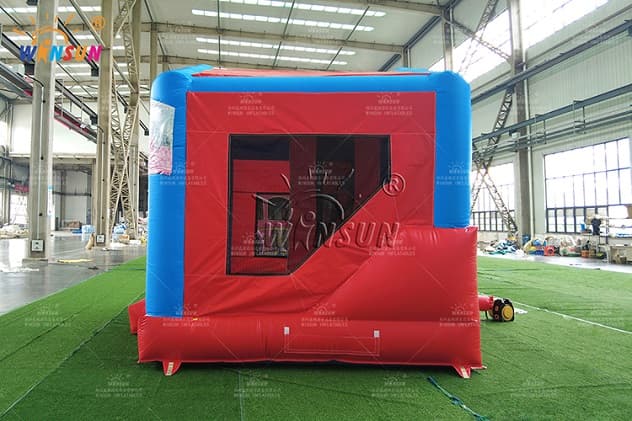 Inflatable castle bouncer with slide