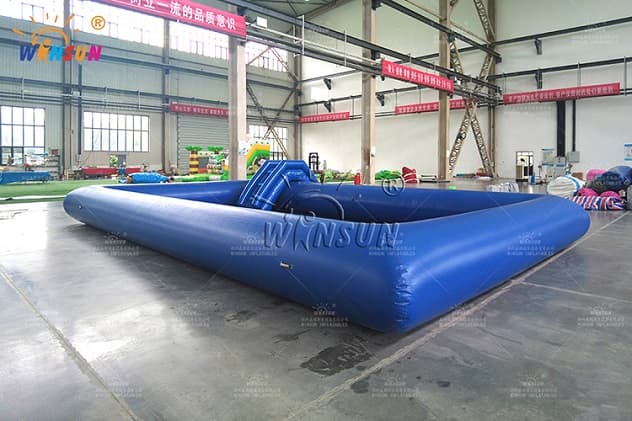 Large inflatable swimming pool for adults