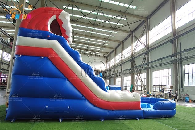 Red White and Blue Ocean Water Slide