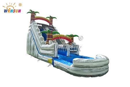 WSS-564 Gray Marble Inflatable Wet/Dry Slide