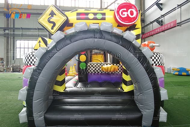 Backyard Race Car Course Commercial Inflatable