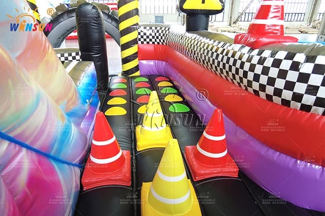 Custom Inflatable obstacle course racing car